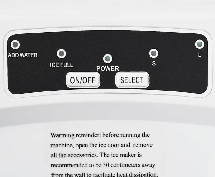 Produktbild VidaXL Eiswürfelbereiter Weiss 1,4 L 15 kg / 24 h