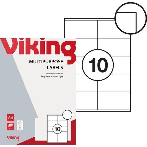 Produktbild Niceday Multifunktionsetiketen 105x57mm