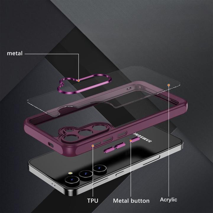 Actual product image Cover-Discount Cover with camera protection wine red (Samsung Galaxy S24+)