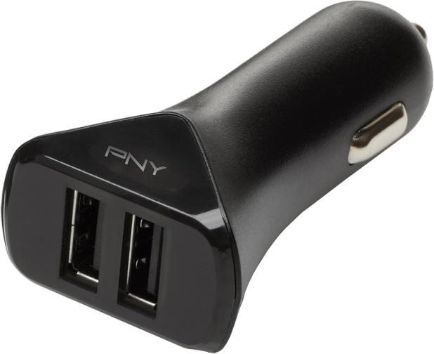 Image du produit PNY Dual USB Car Charger Black