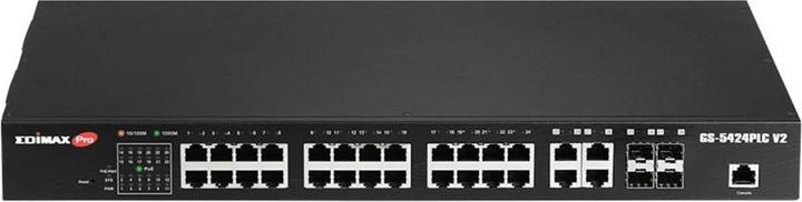 Actual product image Edimax Pro PoE+ Switch GS-5424PLC V2 28 Port (28 Ports)