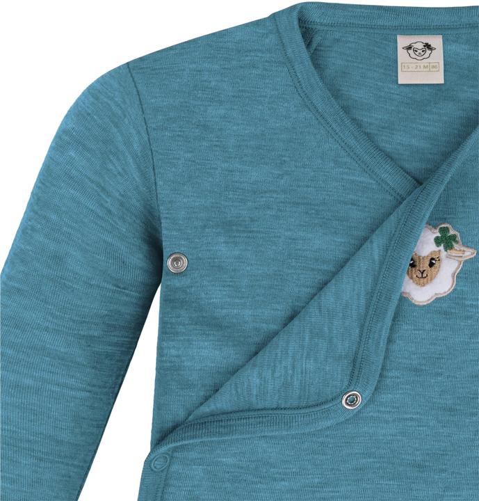 Actual product image Normani 2-pack double pack baby bodysuit merino wrap bodysuit long sleeve - 9343 (68)
