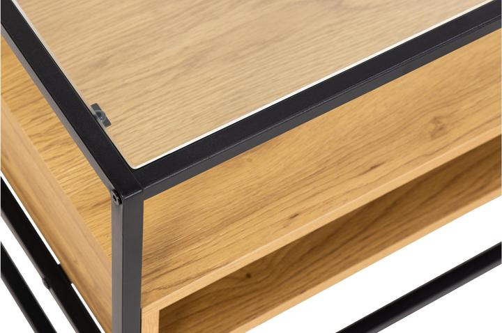 Actual product image AC Design Randolf console table 120 cm x 40 cm, nature/black