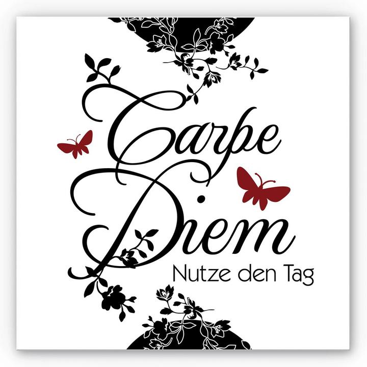 Produktbild Trenddeko Carpe Diem 2 - quadratisch (20 x 20 cm)