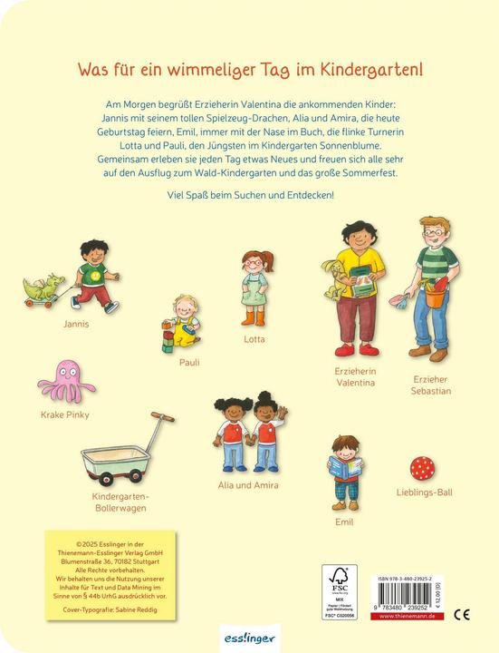 Actual product image My big nursery school colouring book (German)