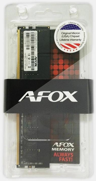 Produktbild AFOX DDR4 memory, 16 GB, 2400 MHz, CL17 (AFLD416ES1P) (1 x 16GB, 2400 MHz, DDR4-RAM, U-DIMM)