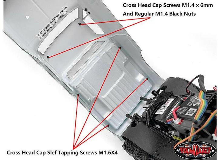 Produktbild Rc4Wd Modellbau-Verdeck Truck Topper zu SCX24 67 Chevy C10