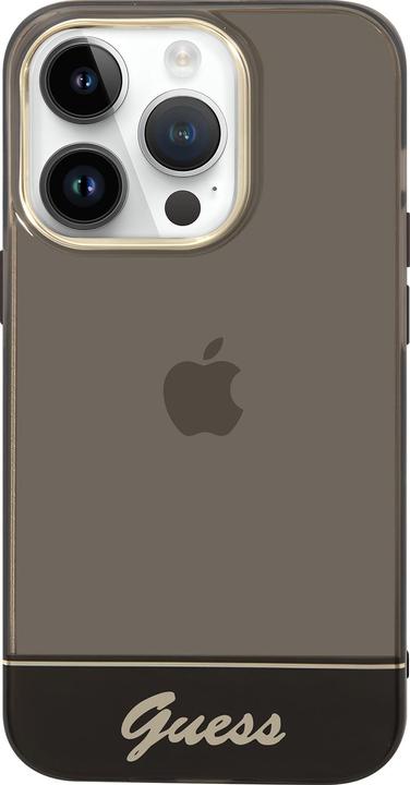 Produktbild Guess GUHCP14SHGCOHK iPhone 14 6,1" czarny/black hardcase Translucent Pearl Strap (Apple iPhone 14)