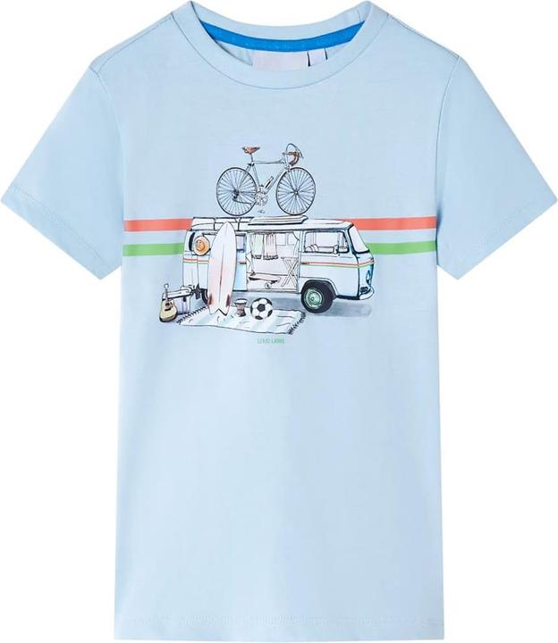 Immagine prodotto VidaXL Maglietta da bambino azzurro 140,Materiale: 100 % cotone,Colore (140)