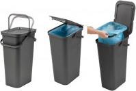 Actual product image Tontarelli moda bin with handle 24l green/black (24 l)