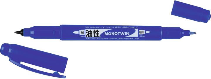 Produktbild Tombow Permanent-Marker MONO twin Blau (Blau, 0.80 mm, 1 x)