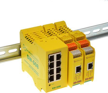 Produktbild Brainboxes Ethernet Switch 8 ports (8 Ports)
