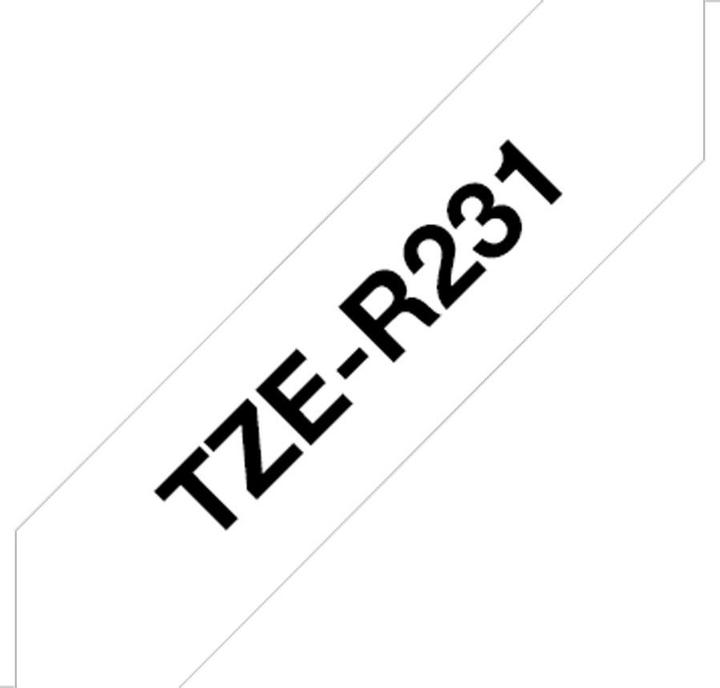 Produktbild Brother TZe-R231 (1.20 cm, Schwarz)