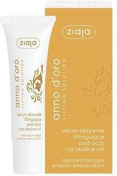 Actual product image Ziaja Anno D'Oro Lifting Solution Serum Actively Lifting Under Eyes And On Around Mouth 30Ml (30 ml)