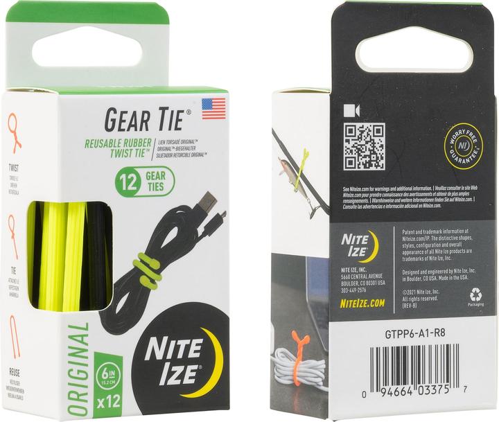 Immagine prodotto Nite Ize GearTie (Fascette in plastica, 152.40 mm, 12 pz.)
