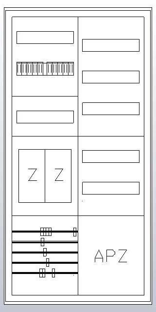 Actual product image ABN S27EA120 Meter cabinet eHZ 2Z 1V 1APZ