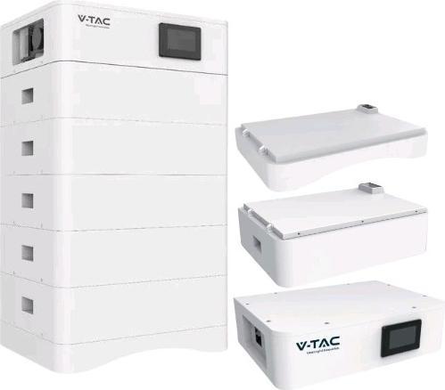 V-TAC OHS25K100 Battery pack 25 kWh High voltage Stackable storage batteries Integrated BMS 25