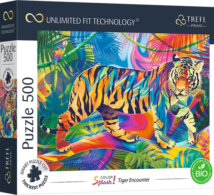 Actual product image Trefl Puzzle 500 Color Splash: Tiger Encounter (500 pieces)