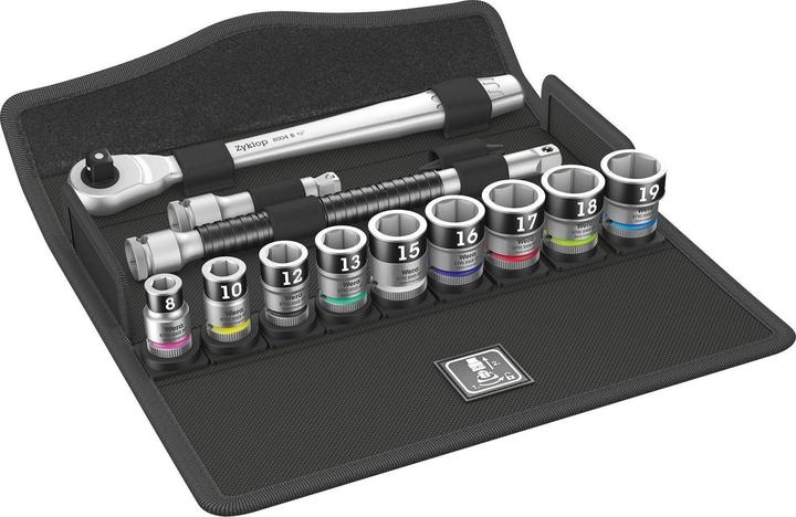 Actual product image Wera 8100 SB HF 1 Zyklop Metal Ratchet Set (19 mm)