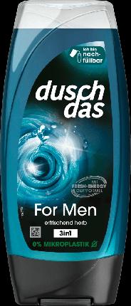 Produktbild duschdas FOR MEN 3-IN-1 Duschgel & Shampoo 250 ml (225 ml)