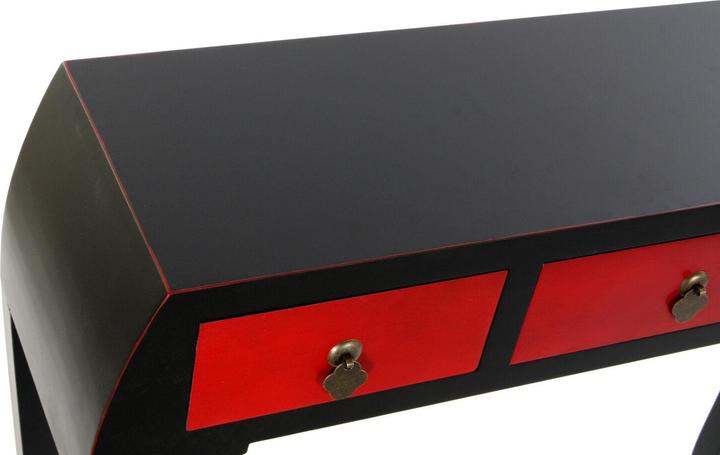 Produktbild DKD Home Decor Console Fir Red Black MDF Oriental (96 x 27 x 80 cm)