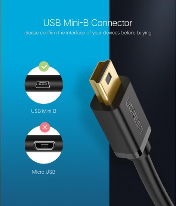 Produktbild Ugreen USB A — mini USB (0.50 m, USB 2.0)