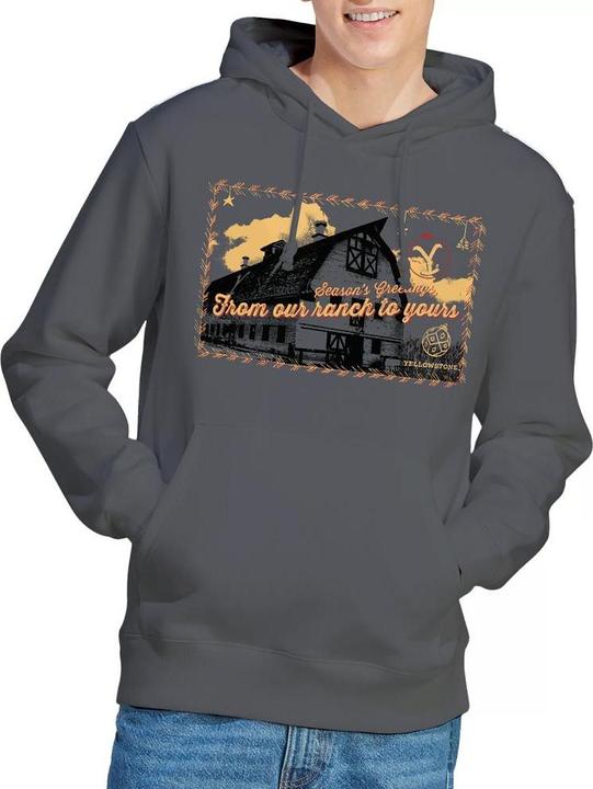 Immagine prodotto Yellowstone Seasons Greetings From The Felpa con Cappuccio Natale Uomo (L)