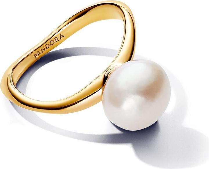 Actual product image Pandora Baroque Treated Freshwater Cultured Pearl Ring (48)