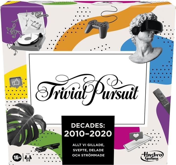 Actual product image Hasbro Gaming Trivial Pursuit Decades 2010 to 2020 (Swedish)