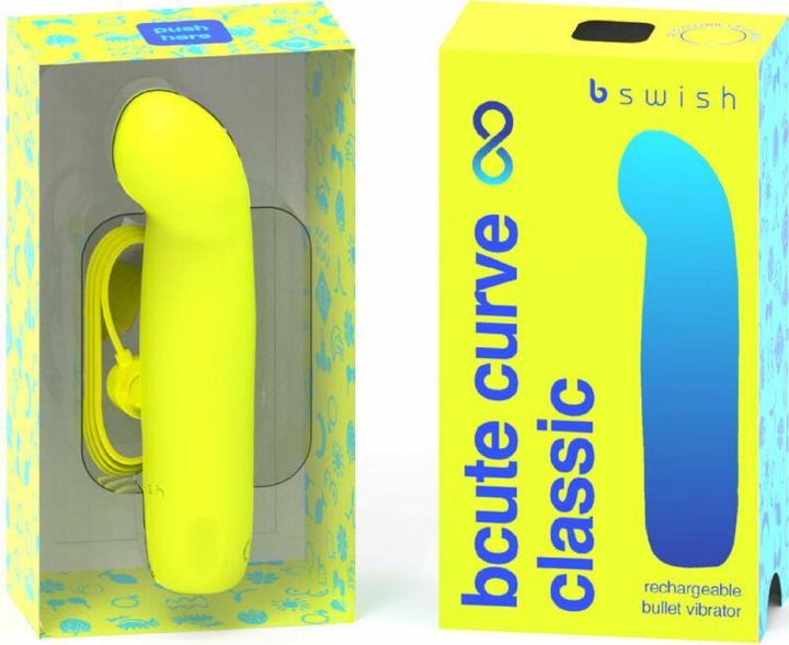 Actual product image Bswish B Swish - Bcute Curve Infinite Classic Vibrador Recargable Silicona Amarillo
