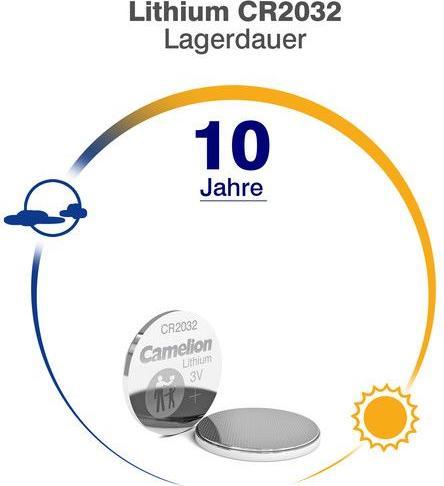 Productafbeelding Camelion CR2032-BP5 - Wegwerpbatterij - CR2032 - Lithium - 3 V - 5 stuk(s) - Button/Coin (5 Pcs., CR2032, 220 mAh)