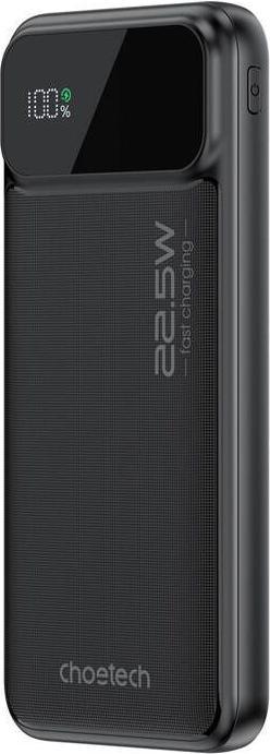 Produktbild Choetech B728 Powerbank 10000 mAh 22,5 W PD USB-A / USB-C – schwarz (10000 mAh, 22.50 W, 22.50 Wh)