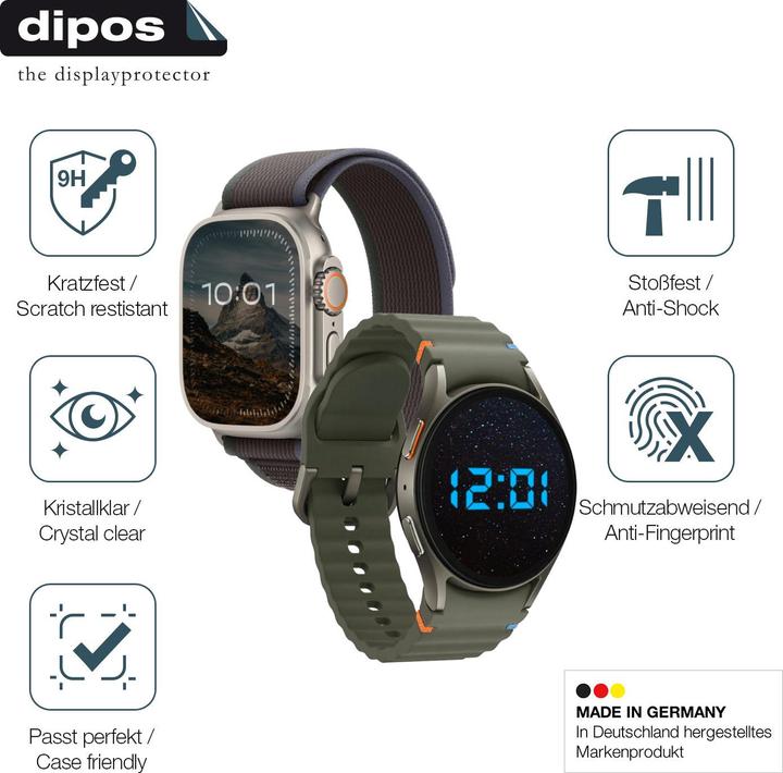 Produktbild Dipos Anti-Shock Displayschutz 9H