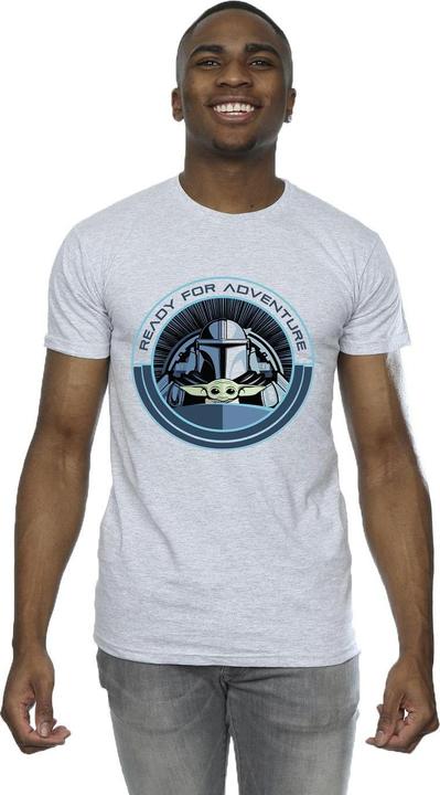 Immagine prodotto Star Wars The Mandalorian Grogu Ready For Adventure Maglietta Uomo (4XL)