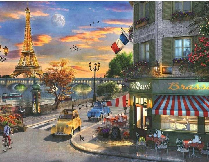 Immagine prodotto Ravensburger Un'ora di sera romantica a Parigi (2000 pezzi)