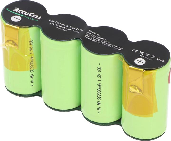 Actual product image AccuCell Akku Gardena ACCU 75, ACCU75 mit Lötfahnen
