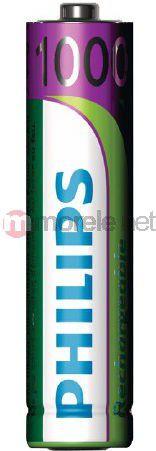 Actual product image Philips Rechargeable (4 pcs., AAA, 1000 mAh)