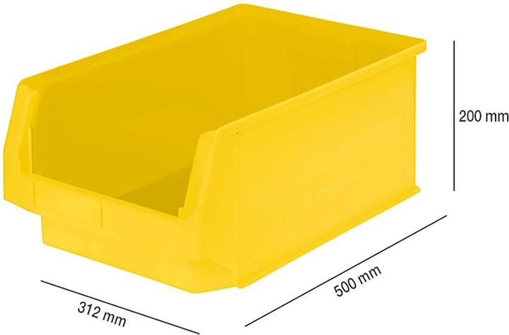 Schäfer Shop SSI Schäfer LF 532 open fronted storage box, polypropylene, L 500 x W 312 x H 200 mm, 23.5 l