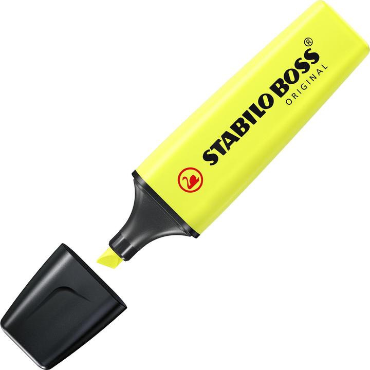 Produktbild STABILO BOSS ORIGINAL Textmarker (Gelb, 5 mm, 10 x)