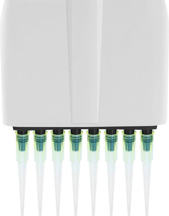 Produktbild Steinberg Mehrkanalpipette 8-Kanal-Pipette für 8 Spitzen 0,005 - 0,05 ml (5 - 50 μl)