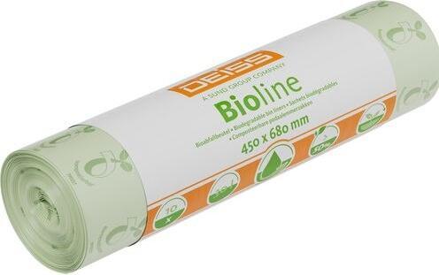 Produktbild Deiss Müllbeutel BIOLINE 45 x 68 cm (B x H) 30l ecovio natur 10 St./Pack. (10 x, 30 l)