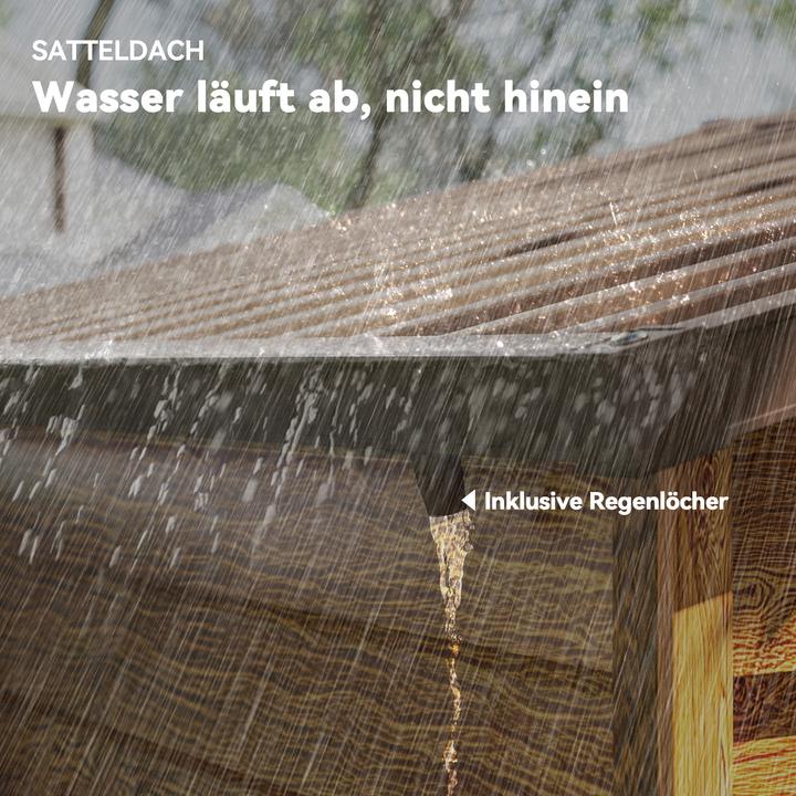 Produktbild Outsunny Geräteschuppen Stahl, Kunststoff Braun