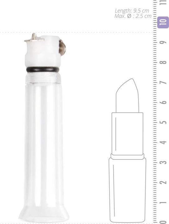Actual product image Bijoux Indiscrets Clitoral Pumping System with Detachable Acrylic Cylinder