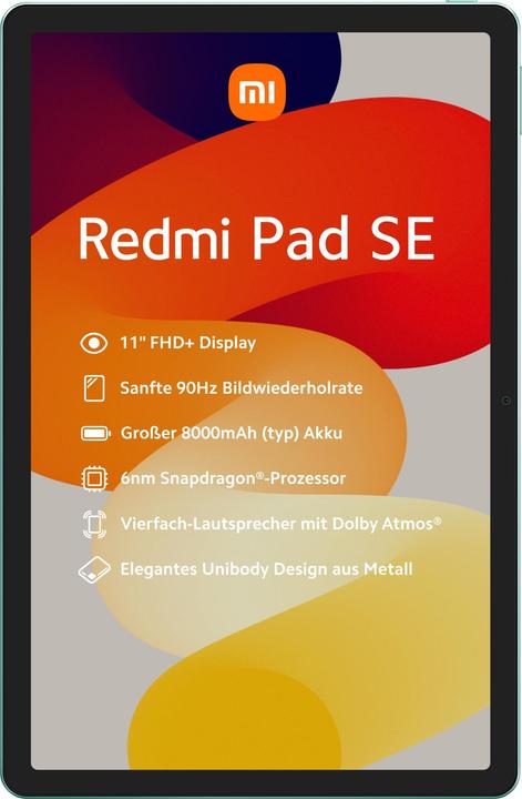Image du produit Xiaomi Redmi Pad SE (WLAN uniquement, 11", 128 Go, Vert menthe)