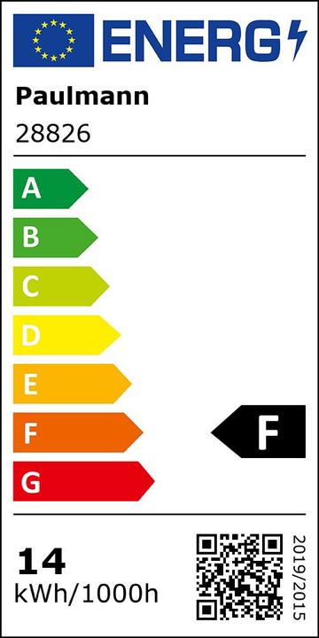 Energie-Label Paulmann Reflektor (E27, 13.80 W, 1000 lm, 1 x, F)
