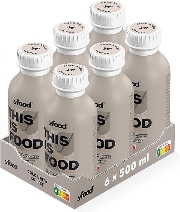 YFood Cold Brew Coffee (Caffe Latte, 6 x)