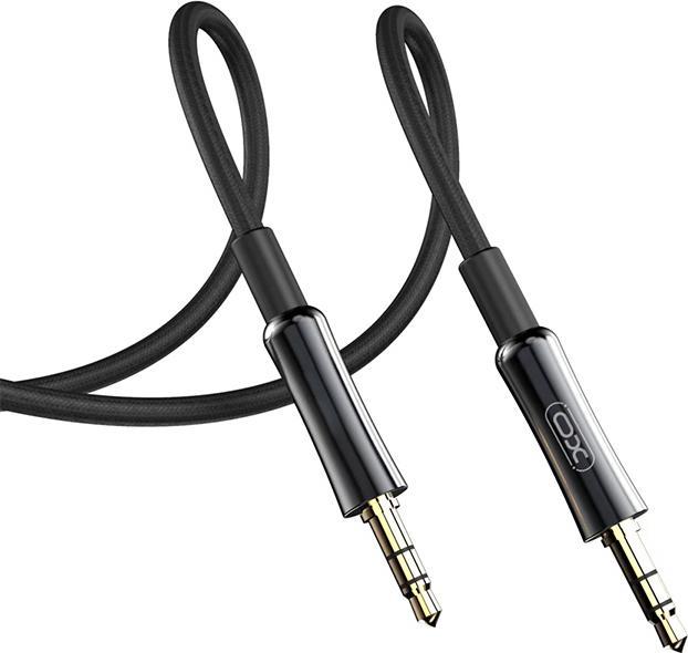 Image du produit xO câble audio NB-R255C jack 3,5mm - jack 3,5mm 1,0m noir (1 m, Jack 3,5 mm (AUX))