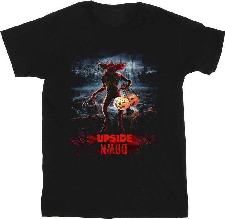 Netflix Stranger Things Pumpkin Upside Down TShirt Mädchen