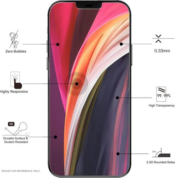 Actual product image Eiger Mountain Glass Clear (1 Piece, Apple iPhone 12 Pro Max)