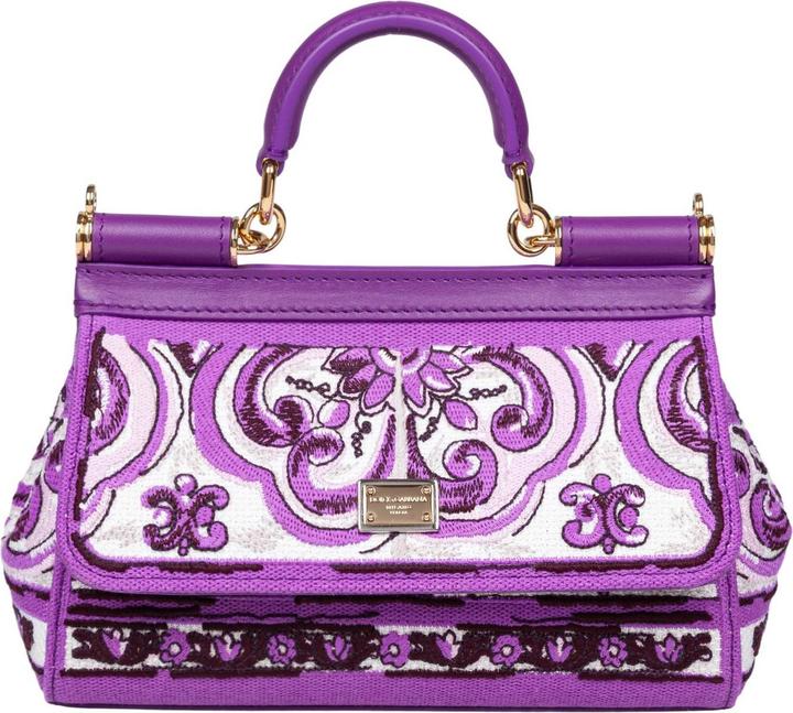 Dolce & Gabbana sicily small bag with maiolica embroidery